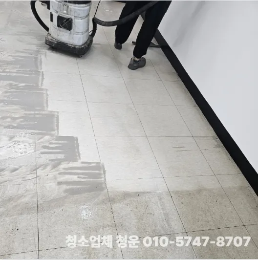 천안상가원상복구 청소 바닥 코팅 후 모습까지 현장 사진 3
